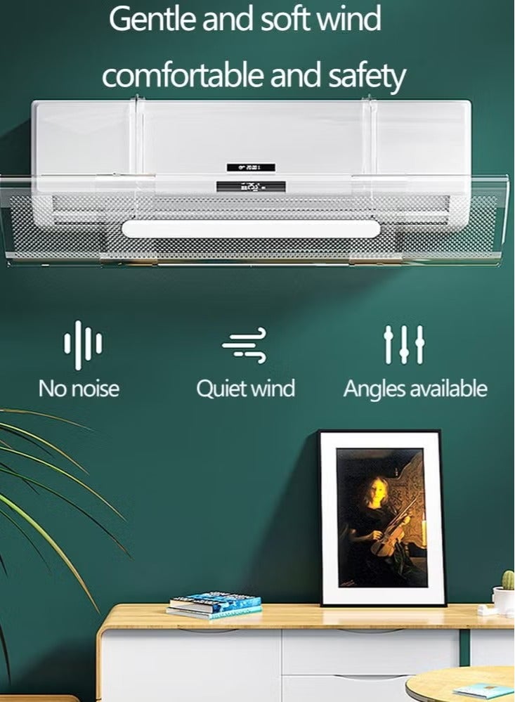 SILADEFU Adjustable AC air Deflector Suitable for Split air conditioners Anti-Blast/Anti-Direct Blowing Baffle Windshield for Home Mini-Split - Image 3